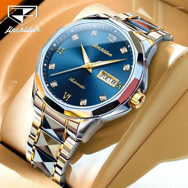 Relojes de pulsera TAXAU Reloj mecánico automático para hombres Importado Japón Movimiento Zafiro Cristal Reloj de pulsera de lujo Montre Homme