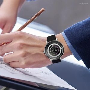 Horloges Time Essence Zakenlieden kijken luxe mode quartz horloge Mannelijke horloges voor Chinees karakterthema Ultradun