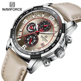 Horloges Topmerk Luxe NAVIFORCE 100% Origineel Modehorloge voor Mannen Multifunctioneel Sport Waterdicht Man Quartz Horloges Klok 231118