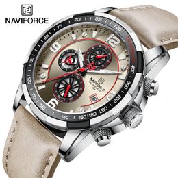 Relojes de pulsera Top Brand Luxury NAVIFORCE 100% Original Reloj de moda para hombres Multifunción Deporte Impermeable Hombre Relojes de pulsera de cuarzo Reloj 230215