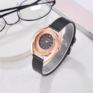 Polshorloges topmerk dames casual kwarts plastic lederen band strap horloge analoge polsbandy diamant dames luxe 1pcwristwatches