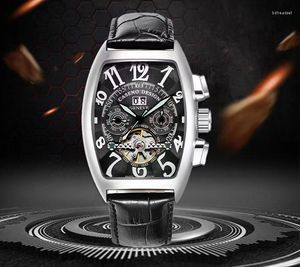 Relojes de pulsera Top Relojes para hombres FM Tourbillon AutomaticQuartz 5ATM Impermeable -FRANCK-MULER Reloj Mecánico para hombres