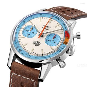 Relojes de pulsera Serie Top Time Reloj para hombres Cronógrafo de aviación profesional Cuarzo Negocio Fecha automática Deportes