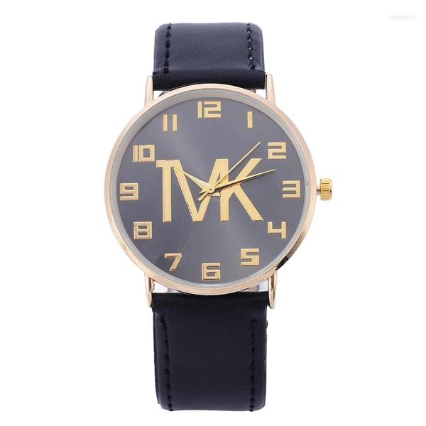 Relojes de pulsera Top Mujer Reloj Moda Casual Cuero Cuarzo Señoras Vestido simple Oso Reloj