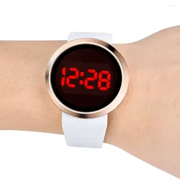 Relojes De Pulsera Pantalla Táctil Relojes para Hombres Moda Reloj De Pulsera Impermeable Led Silicona Digital Deporte Hombres