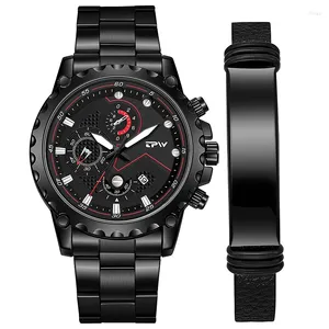 Montre-bracelets TPW Luxury Sport Watch pour homme avec bracelet Lumineux Hands Free Gift Box