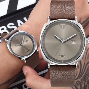 Polshorloges trendy kwarts horloge voor mannen sporten horloges automatische datum militaire polshorloge minimalistische mode geschenken lederen band relogiowri