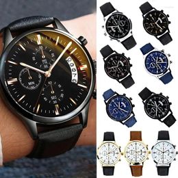 Polshorloges luxe zakelijke sportkwarts pols horloge lederen band casual chronograph luxe hand decoratieve accessoires gebruikt geven cadeau