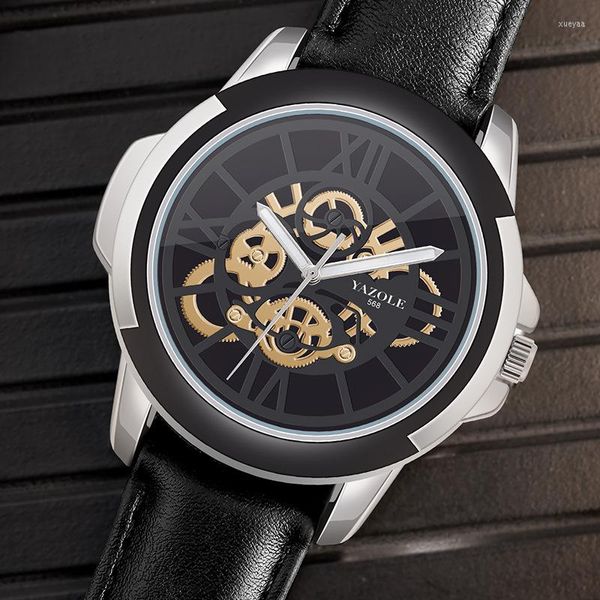 Montre-bracelets Uthai CQ172 Business Fashion Wrist Watch Quartz Imperproofr Mens's Men's Casual Belt Double Layer Randonnée Pointer Glow