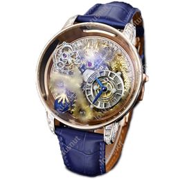 Horloges V2 horloges hoogwaardig herenhorloge (J-c) ontwerp drakenpatroon Hemels tourbillon-uurwerk met dubbele as Kristaloppervlak gemaakt van hard staal