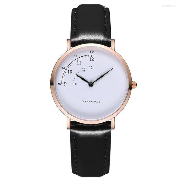 Relojes de pulsera VA VOOM Marca Suartz para mujer Relojes de mujer Reloj de pulsera de cuero de lujo Correa de reloj Orologio Donna
