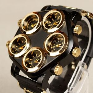 Relojes de pulsera VFskn Impresionante Super Grande Cinco Dial Metrosexual Street Punk Hip-hop Cool Personalidad Locomotora Reloj de pulsera Tendencia Qua219f