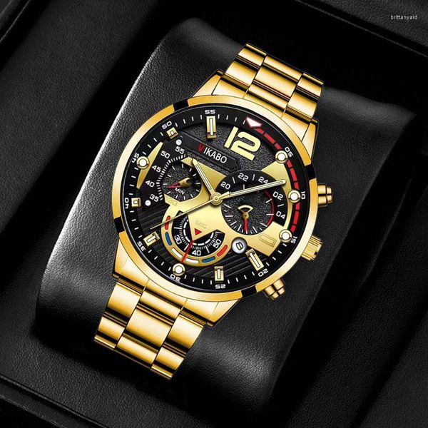 Montres-bracelets VIKABO dans les montres de luxe pour hommes Sports Menfashion Quartz Relojes Hombre Watch Clock