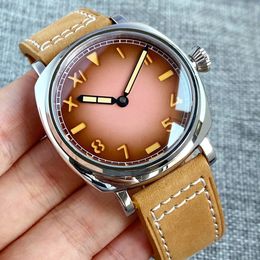 Horloges Vintage California Mechanisch Horloge Heren S NH35 Movt 42mm Dive Steel Polshorloge Geen Poolse Kast 2 Handen AR Saffierglas 231110