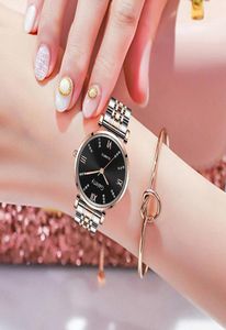 Montre-bracelets Wach pour les femmes Luxury Watch Womem Alloy Band Diamond Inlaid Women39s Personnalité Tendance Quartz Factory Montre Femme8042190