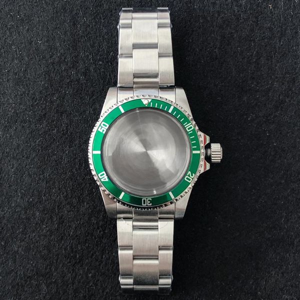 Montres-bracelets Accessoires de montre Boîtier en acier inoxydable de 39,5 mm Lunette en aluminium Verre acrylique Convient au mouvement japonais NH35 P1