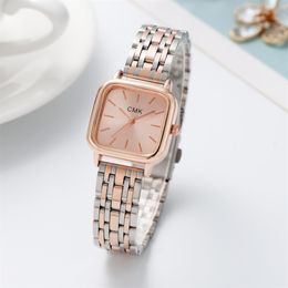 Montres-bracelets montre mode dames chaîne en acier montre à quartz cadeau d'anniversaire 230729