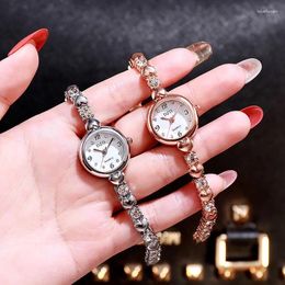 Montres-bracelets montre pour femmes coeur Bracelet montres avec diamants étudiants de mode Quartz Reloj Para Mujer