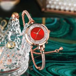 Montres-bracelets pour femmes, produits de vente de luxe, mode, bracelet en acier inoxydable, robe, horloge féminine, 2024