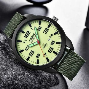 Montres-bracelets Montre Homme Haute Qualité En Plein Air Hommes Date En Acier Inoxydable Sport Militaire Analogique Quartz Montre-Bracelet Zegarek Mski 24329