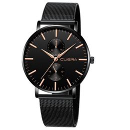 Horloges Horloge Mannen Reloj Hombre Erkek Kol Saati Cuena Vrouwen Quartz Datum Horloges Roestvrij Stalen Band heren Pols289J