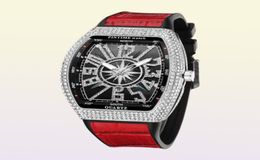 Montre-bracelets Watch Men039s Frank Wine Bucket grand cadran étoilé Belt Yacht Diamond Retro Creative Watches5119797