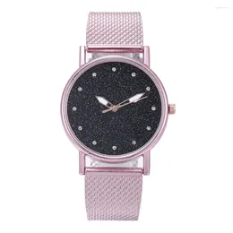 Relojes de pulsera Reloj con bandas intercambiables Cinta de incrustación Damas Diamante Moda de lujo Cuarzo Silicona Conjunto de oro para mujeres