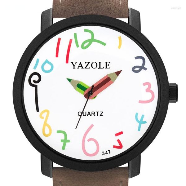 Relojes de pulsera Relojes para niños y niñas Estudiantes de secundaria Parejas Dibujos animados Niños Mujer Cuarzo