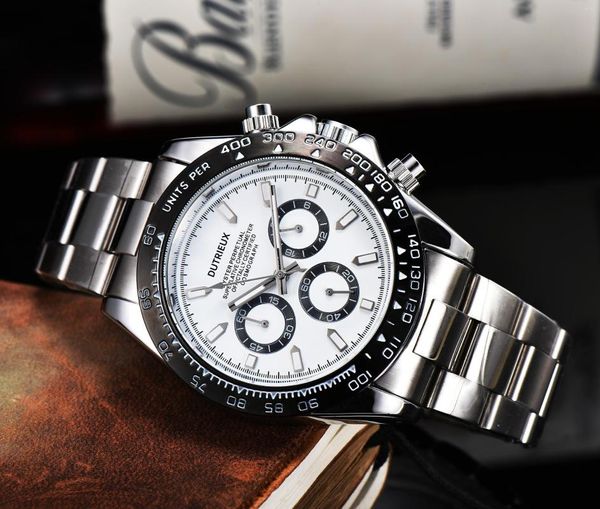 Montres-bracelets montres pour hommes Date automatique mouvement à Quartz bonne qualité horloge étanche boîtier en acier inoxydable célèbre montre-bracelet