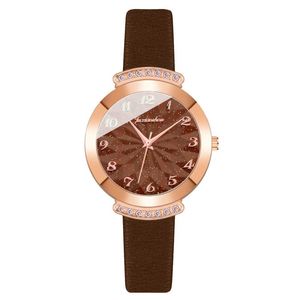 Montres-bracelets Montres Pour Infirmières Femmes Casual Luxe Verre Quartz Faux Bracelet En Cuir Montre Dames Robe Bracelet En Acier InoxydableWristwatche