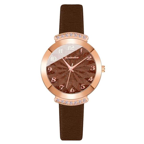 Relojes de pulsera para enfermeras, reloj de pulsera de cuero sintético de cuarzo de cristal de lujo informal para mujer, reloj de pulsera de acero inoxidable para mujer