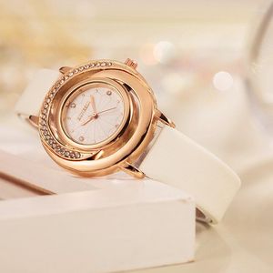 Polshorloges horloges voor vrouwen 2023 Verkoopproducten Ruby Rhinestones Luxe Gold Exquisite Elegant