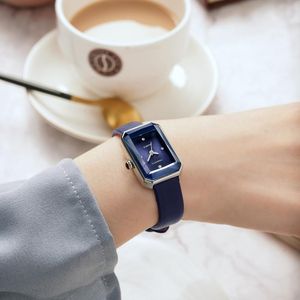 Polshorloges kijken voor vrouwen kwarts vierkante rechthoek luxe mode blauwe polshorloge relojes para mujer ofertas con envio freatiswristwatche
