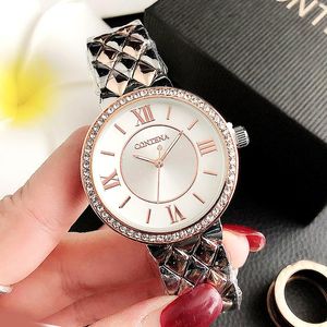 Relojes de pulsera para mujer, de buena calidad, de lujo, de primera marca, plateado, oro rosa, para mujer, de acero inoxidable, Montre Femme