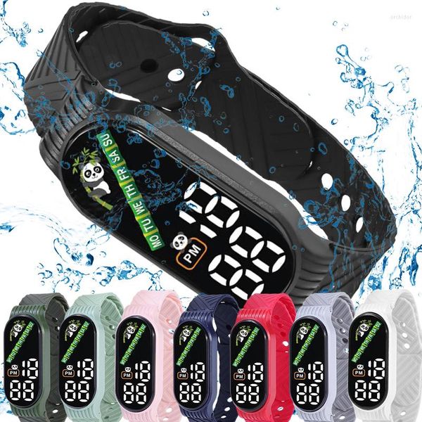 Relojes de pulsera, reloj Digital LED resistente al agua para niños, relojes deportivos, reloj electrónico para niños y niñas, regalo Infantil