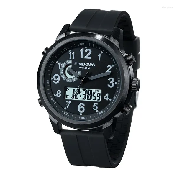 Muñecos de pulsera Hombres impermeables Wallwatch Original gran dial de alta calidad Reloj de mano de alta calidad Boy 2024 Sport Masculino