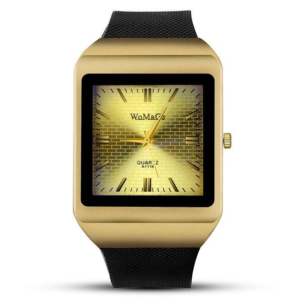 Montres-bracelets en gros montre de ceinture pour hommes montre d'affaires décontractée à Quartz rectangulaire créative montres-bracelets