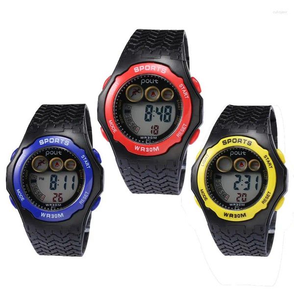 Relojes de pulsera al por mayor para hombre, niños grandes, niños, niños, moda, deportes, relojes LED, reloj de pulsera digital resistente al agua para estudiantes, regalo de Navidad