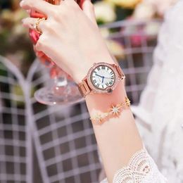 Montres-bracelets Wiilaa Montre Femmes Top Marque De Mode Simple Casual Ceinture En Acier Étanche Quartz Montre-Bracelet Relogio Feminino Luxe Femme
