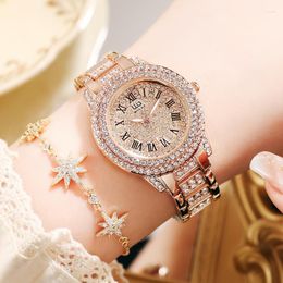 Montre-bracelets Wiilaa Femmes Regarde des diamants de mode Strap en acier inoxydable Watch Imperproofing Quarzt Wristwatch Female Relogio Feminino