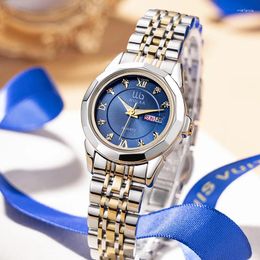 Montre-bracelets Wiilaa Femmes Watchs Date de la semaine