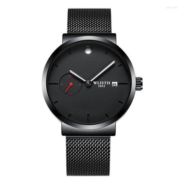 Relojes de pulsera Wlisth 2023 Fashion Men's Watch Small Second Hand