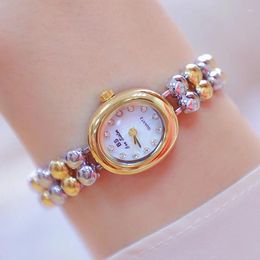 Montre-bracelets Woman Watches 2024 BS Diamond Small Dial Dames Gold Ladies For Women habiller la montre-bracelet Montre Femme
