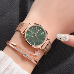 Polshorloges vrouwen dame kwarts bewegingspolhorloge ronde wijzerplaat eenvoudige cadeau lichtmetalen riem xin-