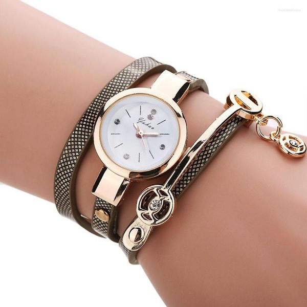 Relojes de pulsera para mujer, reloj con correa de Metal, relojes de cuarzo simples, diseño minimalista, reloj femenino, moda creativa para mujer