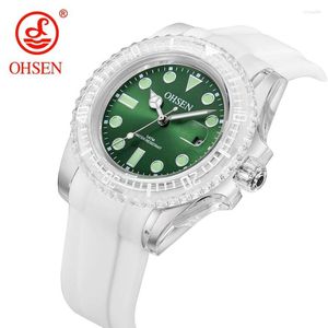 Montres-bracelets femmes montre à Quartz Watperoof Silicone Sport montres blanc mode calendrier montre-bracelet pour les filles