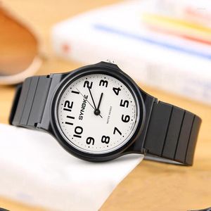 Montres-bracelets femmes montres à Quartz SYNOKE Top marque minimalisme Style dames montre-bracelet mode noir blanc montre étanche horloge