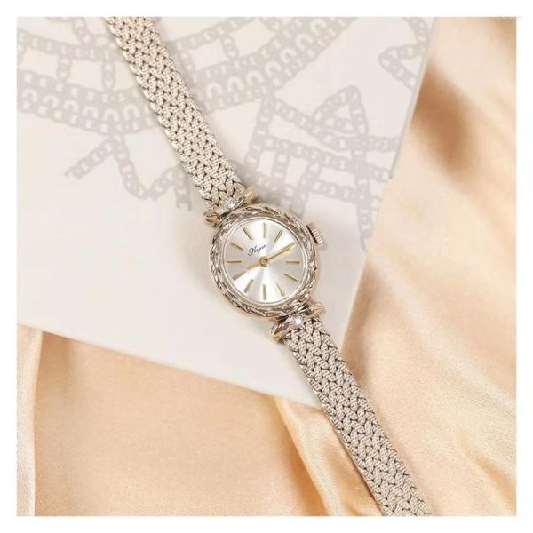 Relojes de pulsera Reloj para mujer Nicho Japonés Diamante Incrustado Moda Lujo Cuarzo Día de San Valentín Regalo de cumpleaños Moda Mujeres