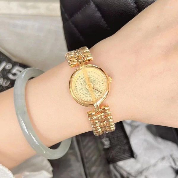 Relojes de pulsera Reloj para mujer Rudolf Vintage Pulsera Estilo Simple Cool Hollow Out Ladies Niche Retro Diseño de alta calidad Montre Femme