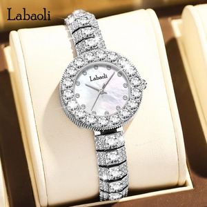 Polshorloges dames polshorloge retro diamant armband zakelijke dames luxe horloges eenvoudige prachtige kwarts horloge